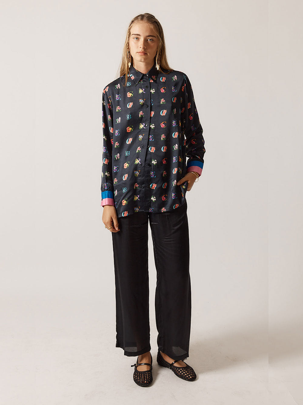 Love Bloom Shirt - BLACK