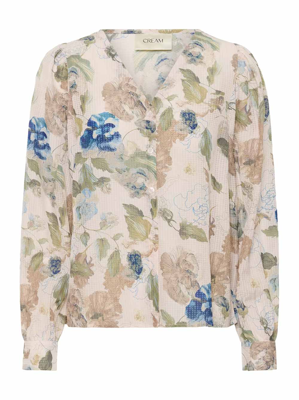 Lucia Blouse - HAILEY PRINT WITH BLUE