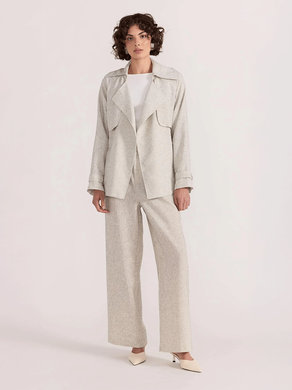 Lucielle Crop Trench Coat