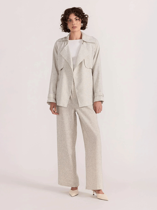 Lucielle Crop Trench Coat