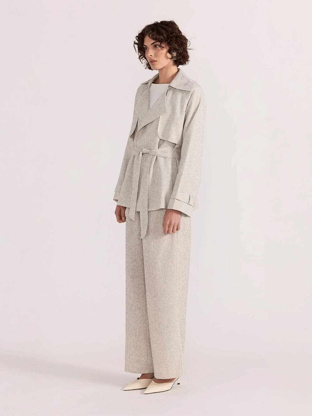 Lucielle Crop Trench Coat