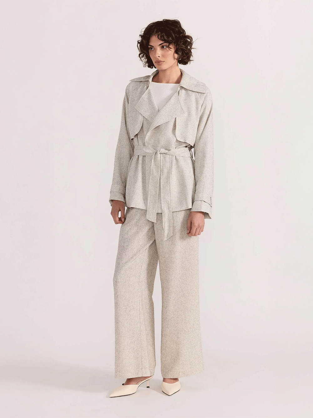Lucielle Crop Trench Coat