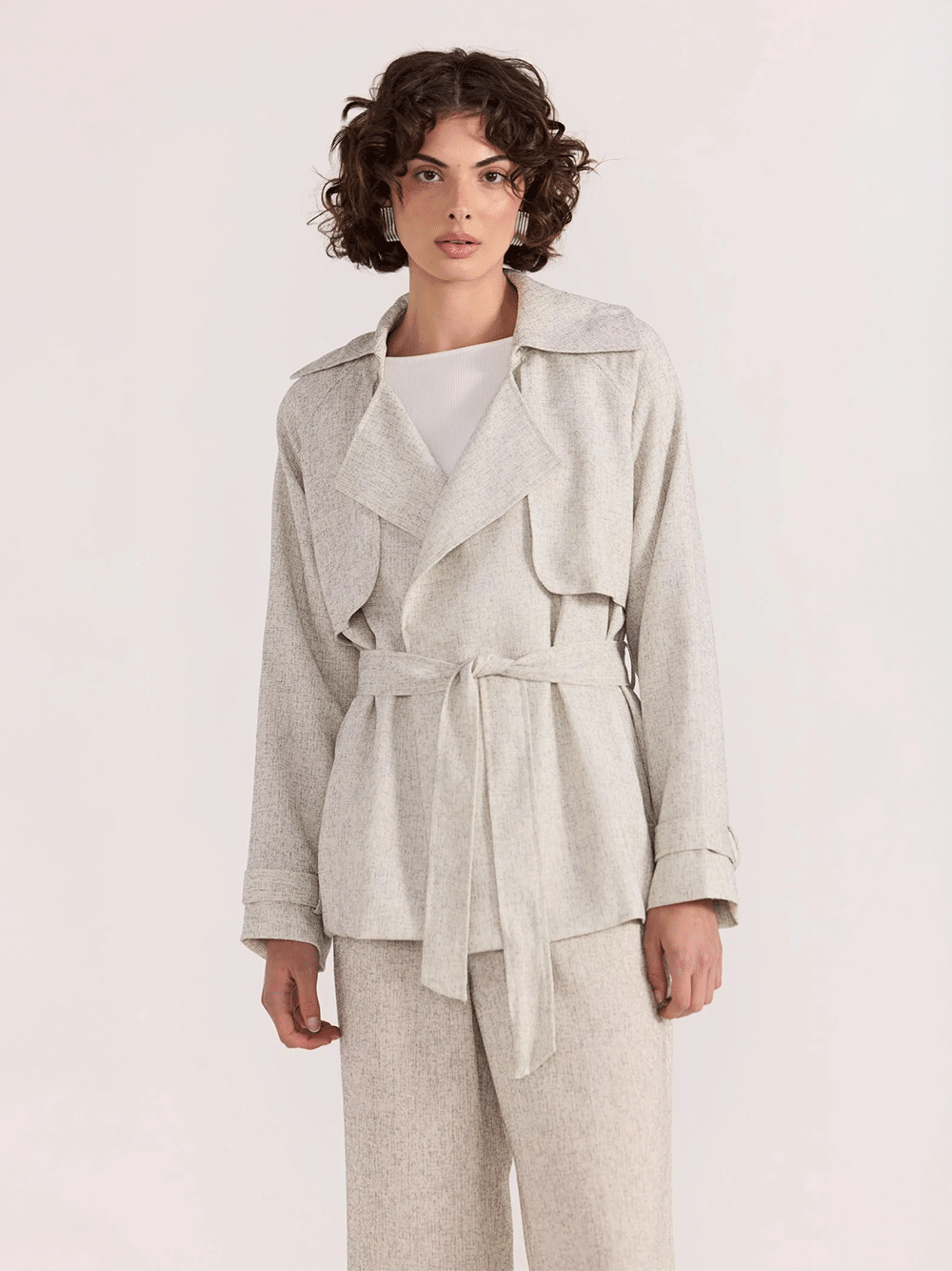 Lucielle Crop Trench Coat