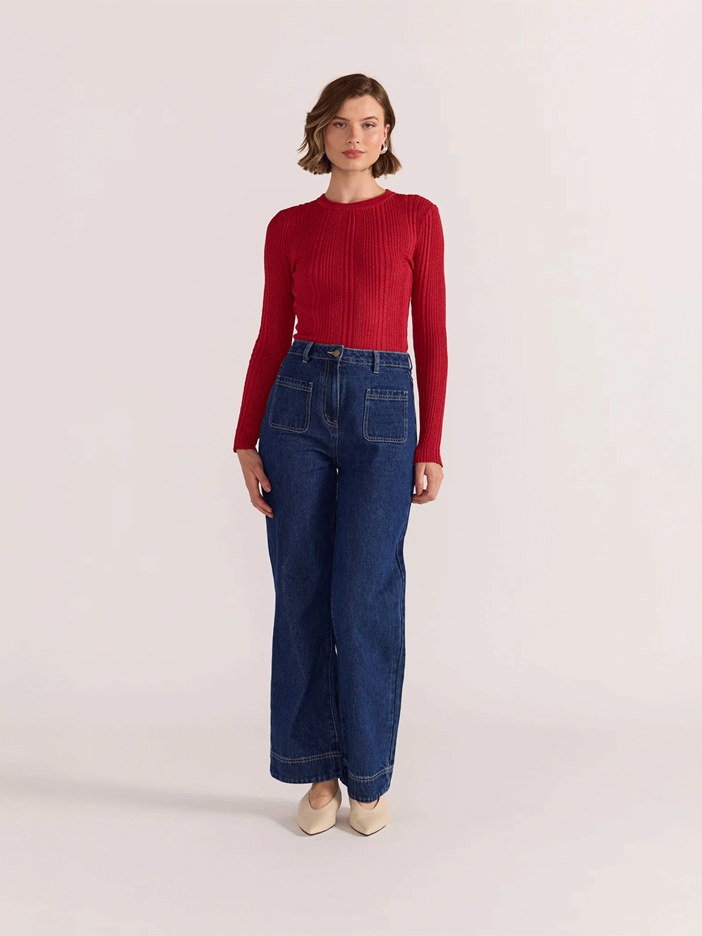Luna Ribbed Knit Top