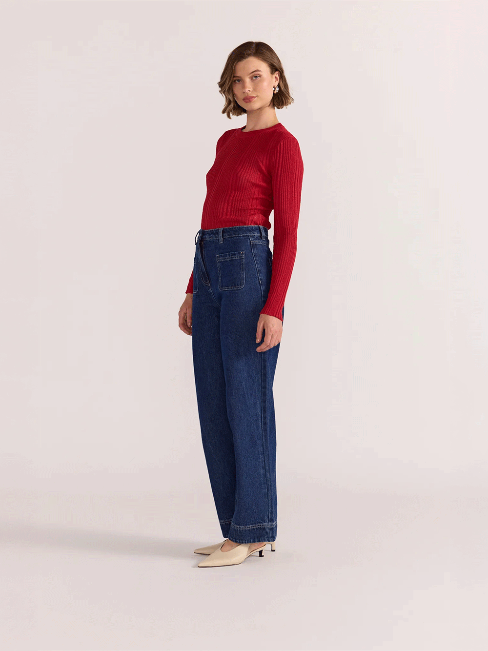 Luna Ribbed Knit Top