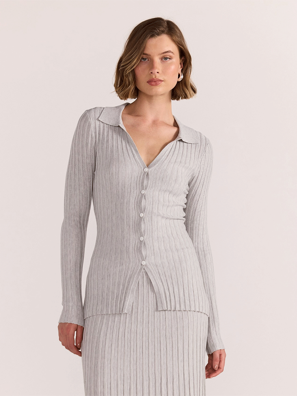 Marlow Ribbed Polo Top