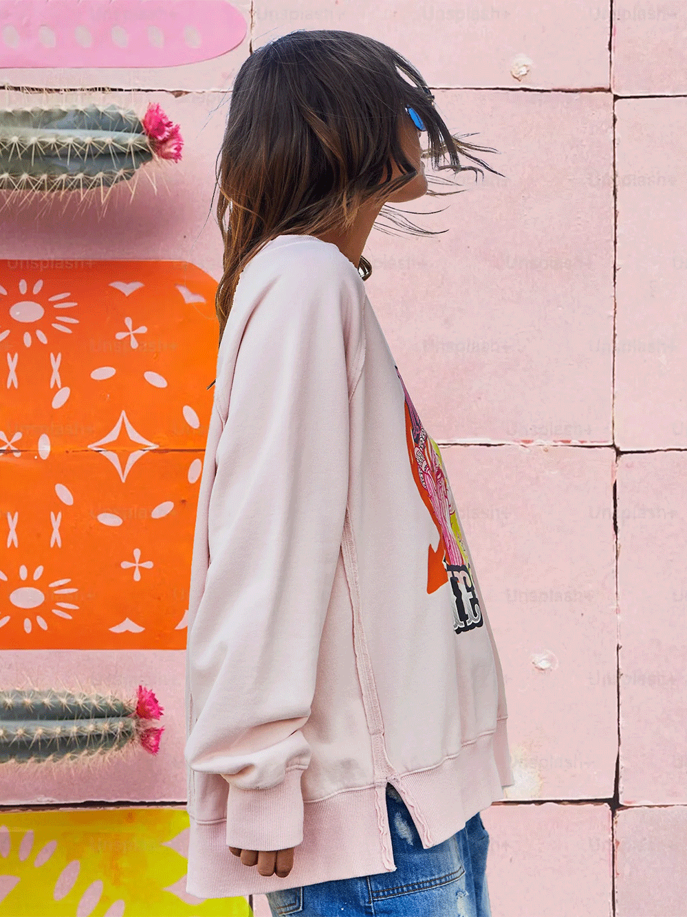Mexican Fiesta Sweater - VINTAGE PINK