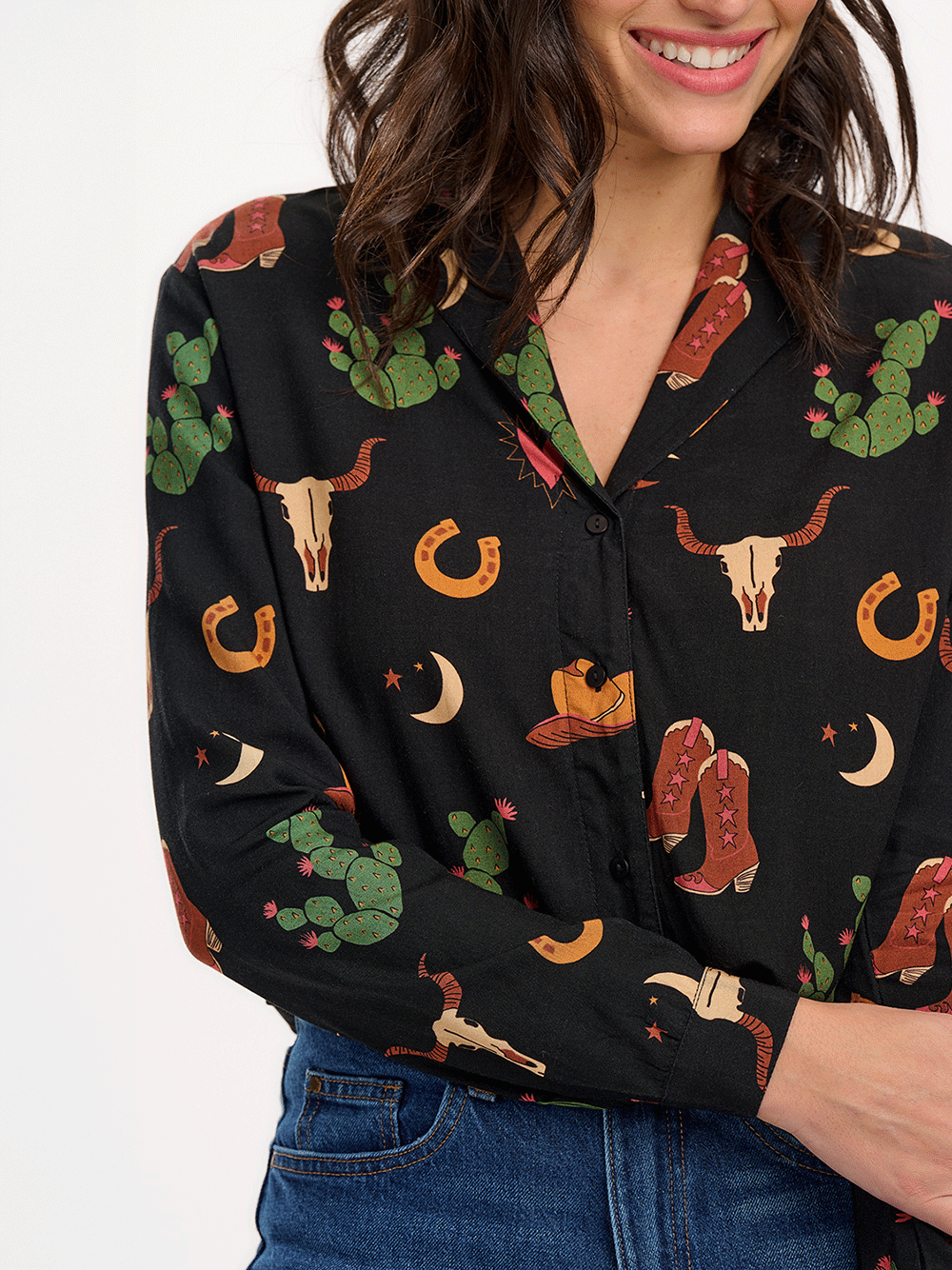 Micah Revere Shirt - COWGIRL PRINT
