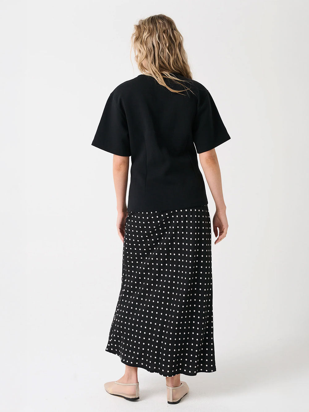 Millie Slip Skirt - BLACK SPOT