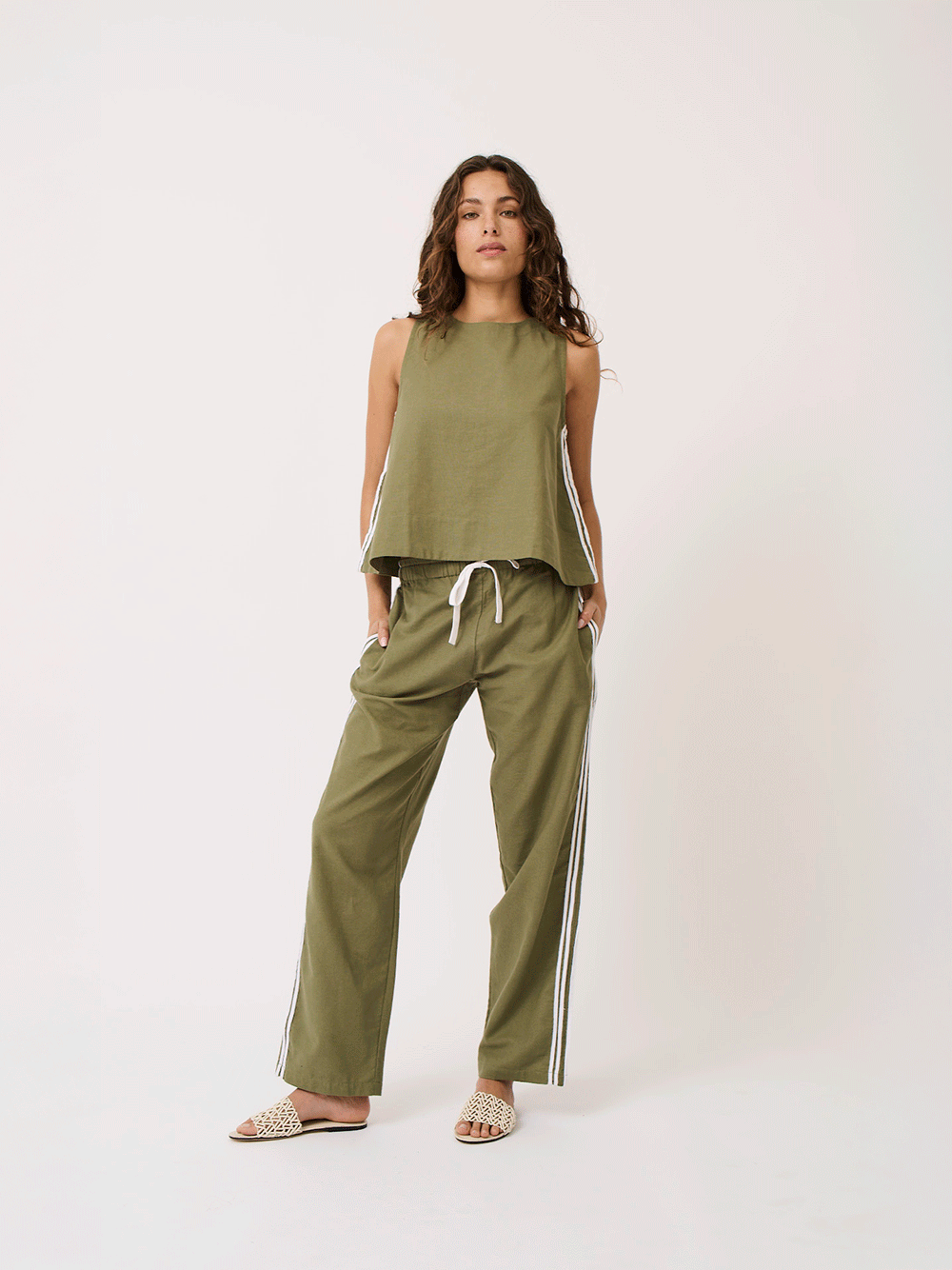 Nadine Pant - KHAKI