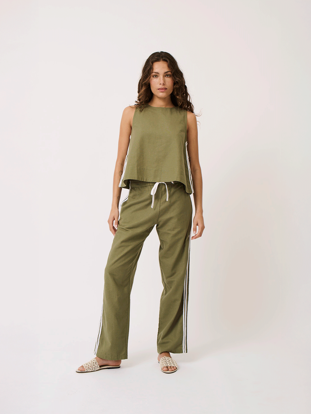 Nadine Pant - KHAKI