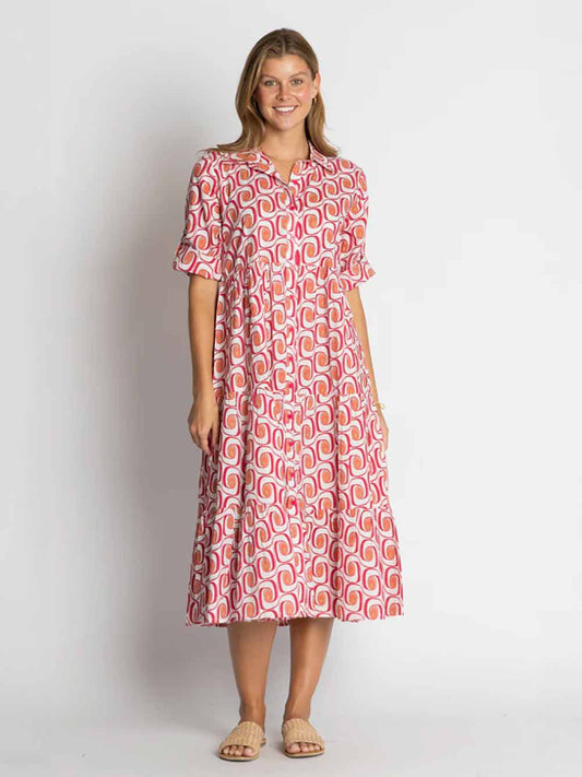 Nashville Button Midi Dress