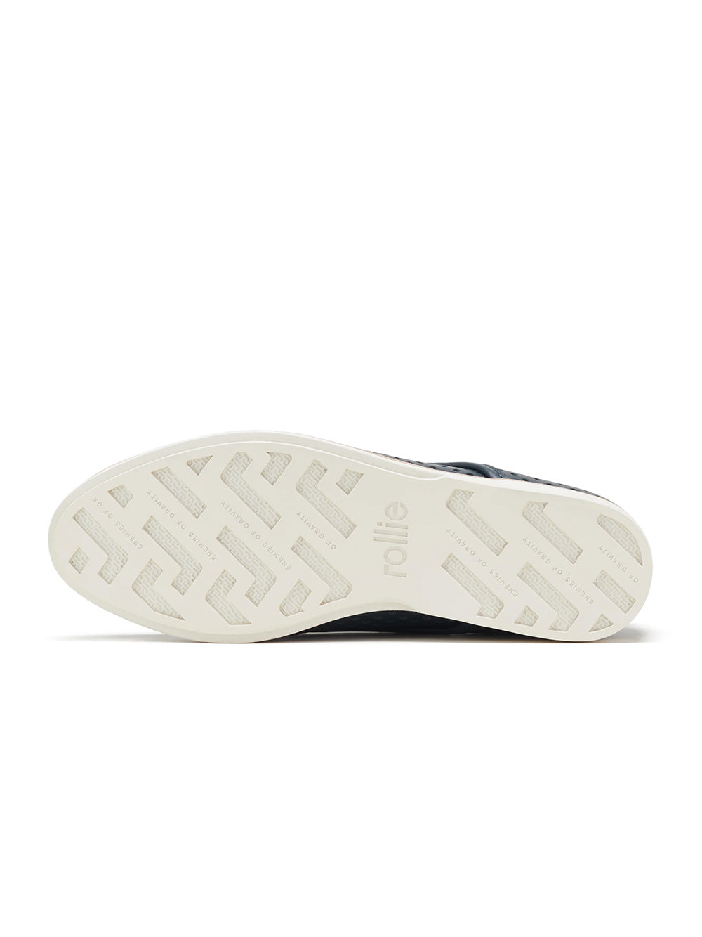 Derby Punch Overlay Shoes - NAVY/SILVER