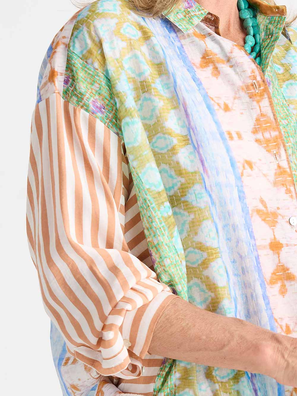 Pattern Clash Shirt - SUNSET