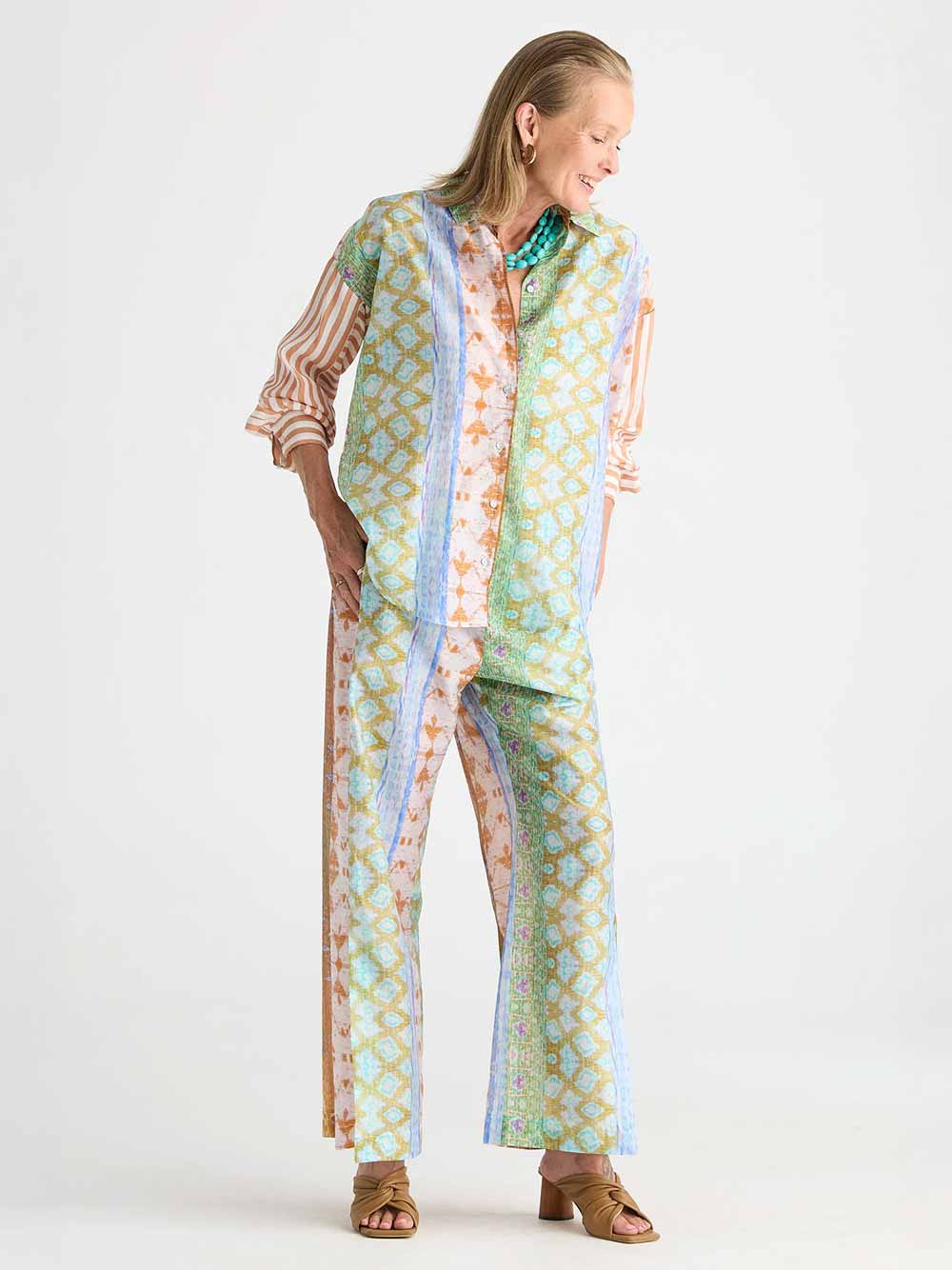 Pattern Clash Shirt - SUNSET