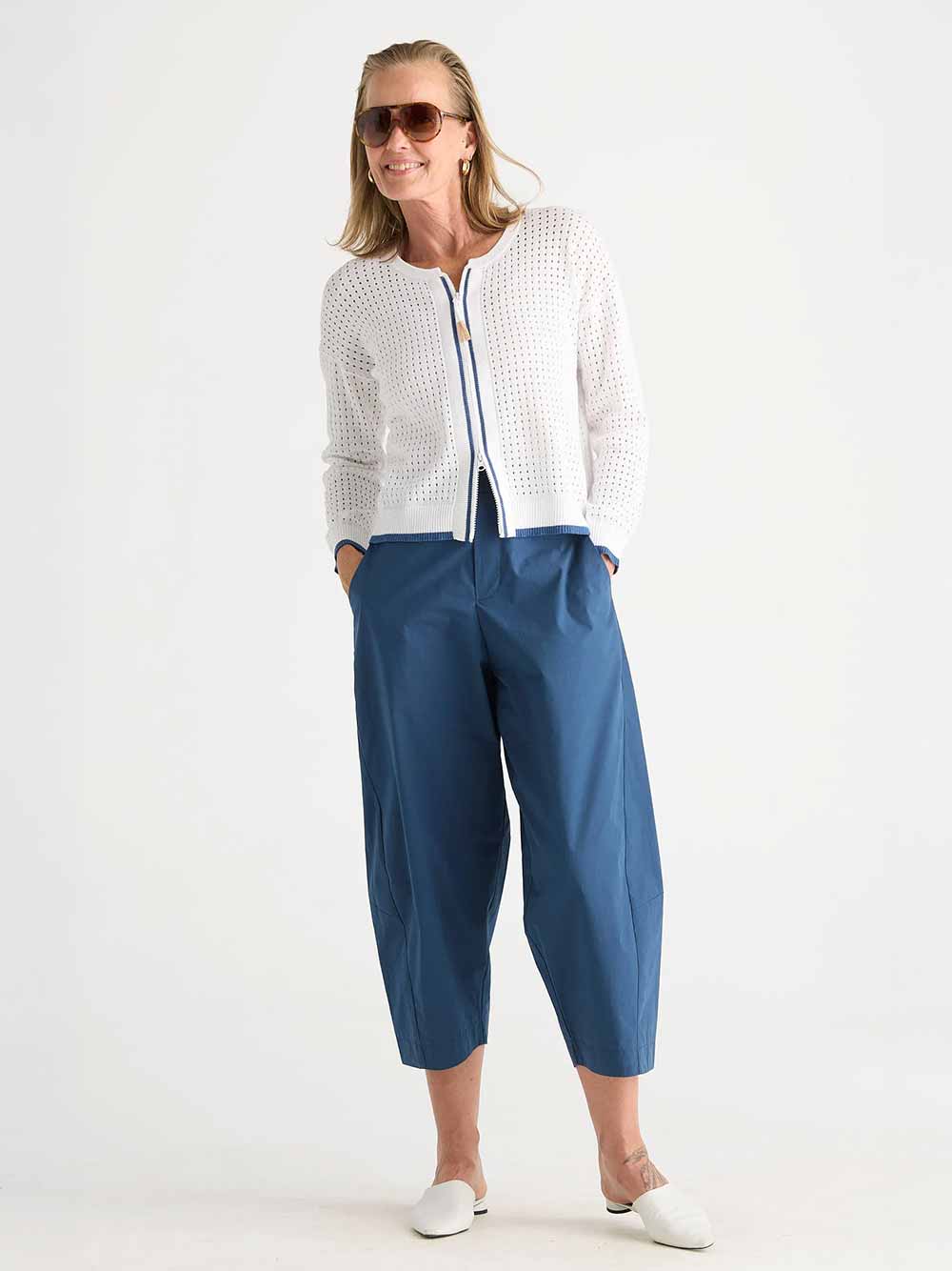Barrel Leg Trousers - OCEAN