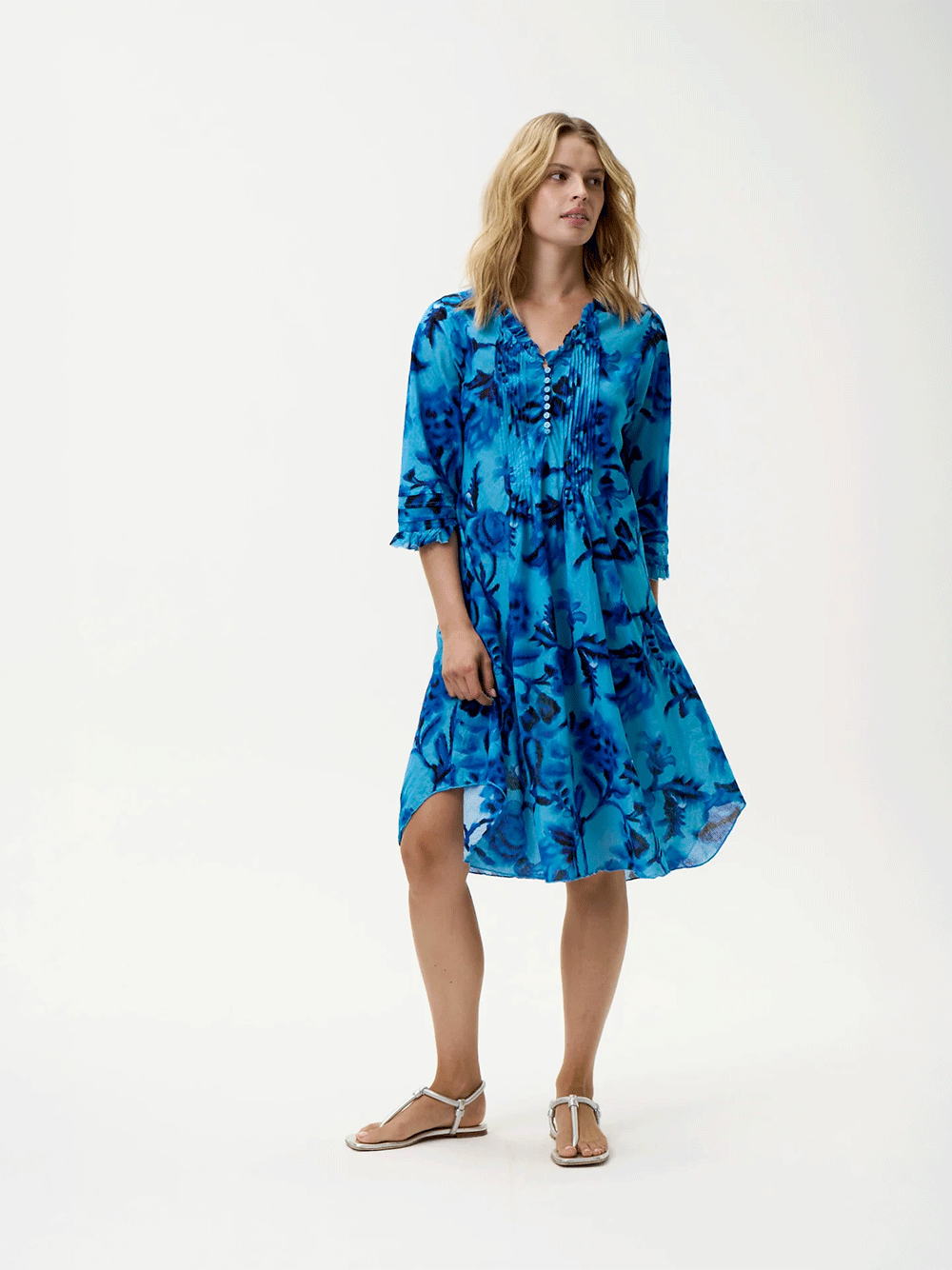 Middy Poppy Cotton Dress - MILOS PRINT