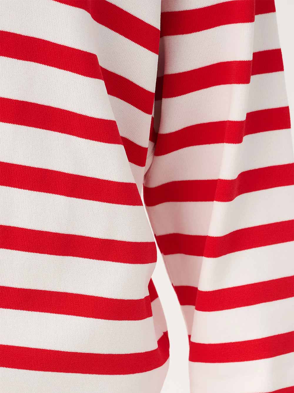 Rae Stripe Knit Sweater - RED STRIPE