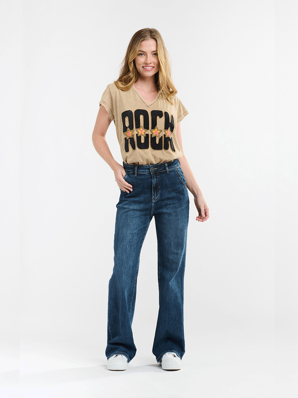 Rock Star T-Shirt - TAUPE