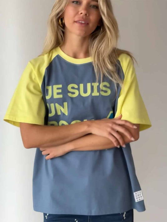 Rockstar T-Shirt - LEMON DENIM
