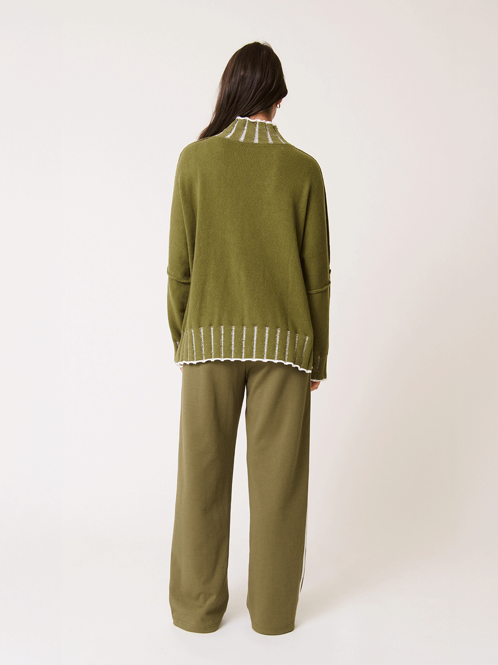 Romy Knit Sweater - KHAKI