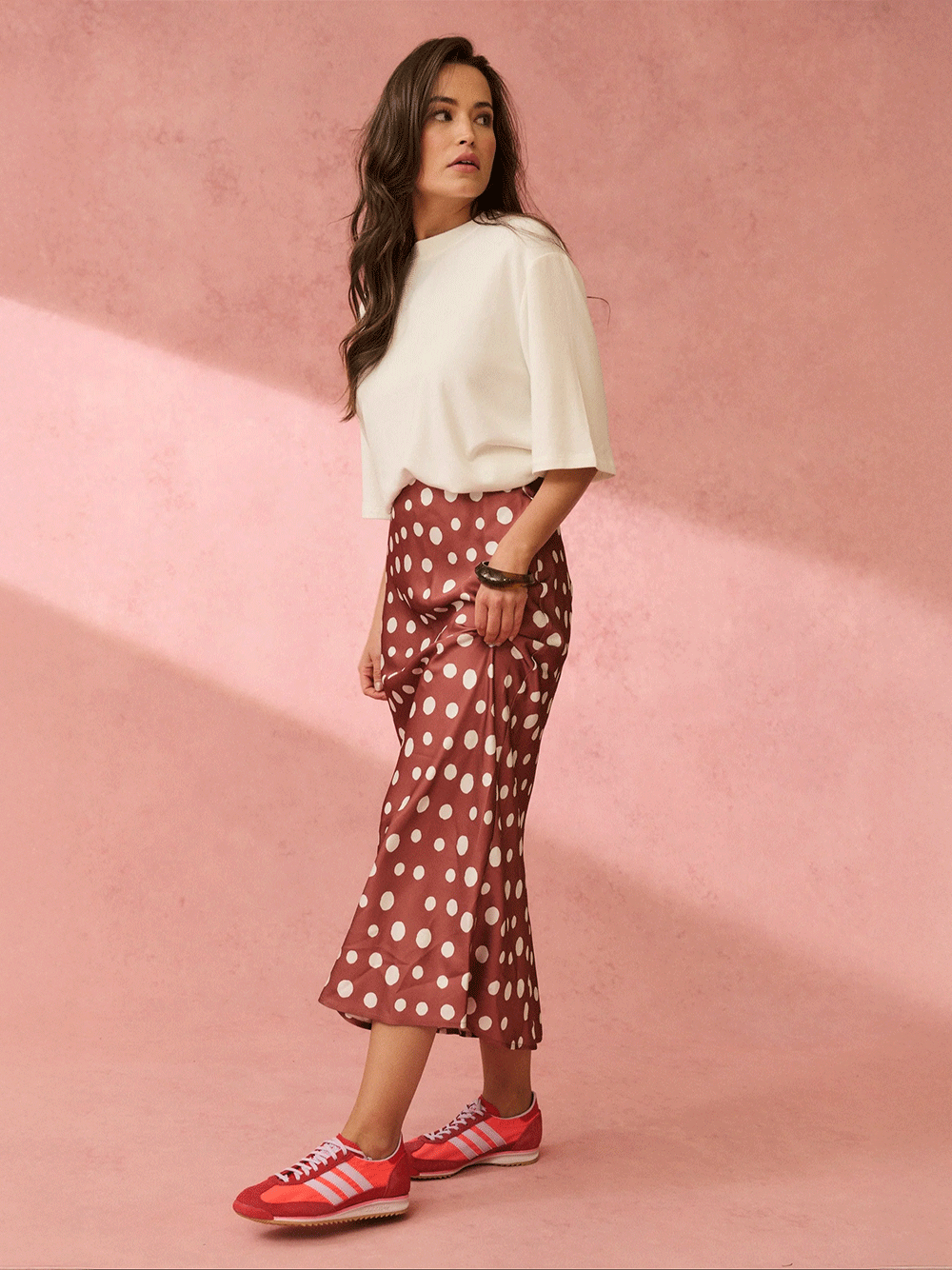 Millie Slip Skirt - RUST SPOT