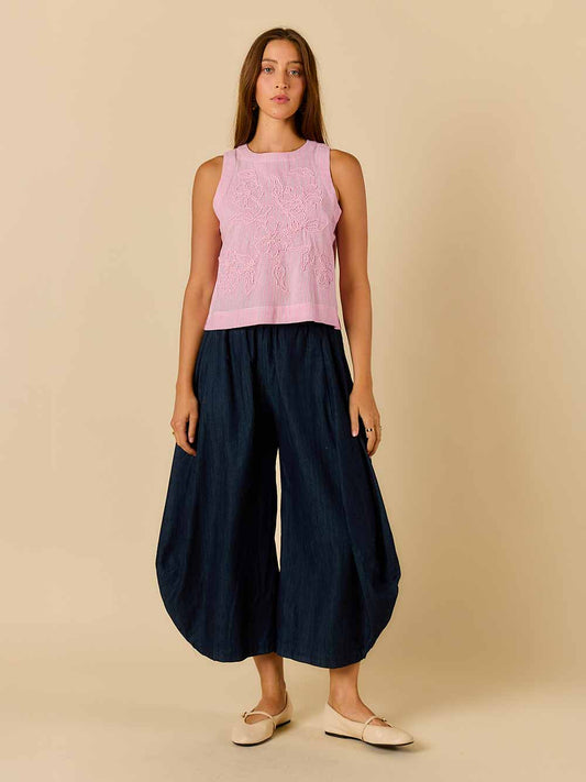 Cornelli Stripe Top - PINK