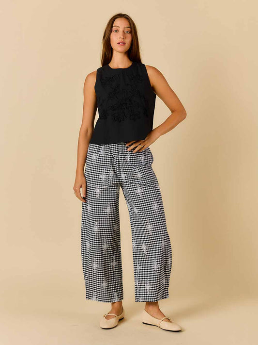 Cornelli Top - BLACK