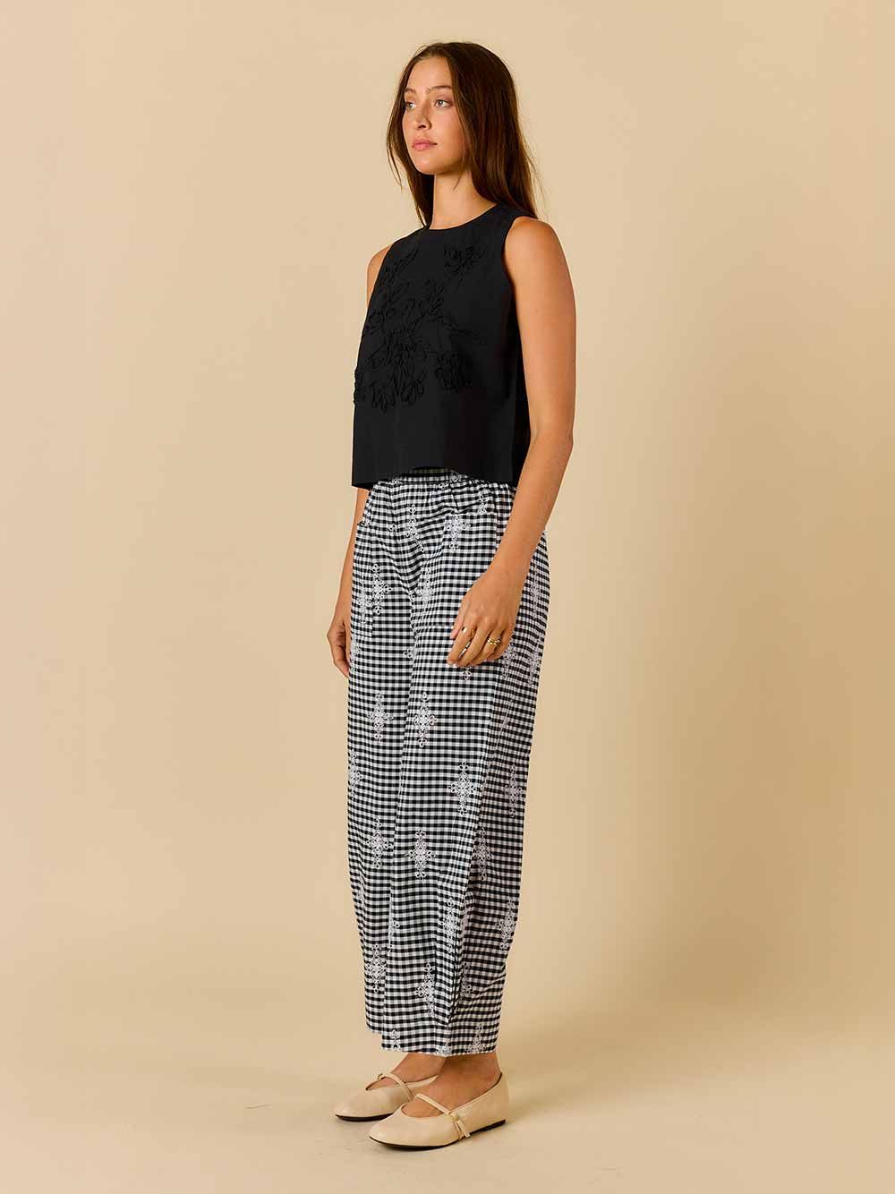 Cornelli Top - BLACK
