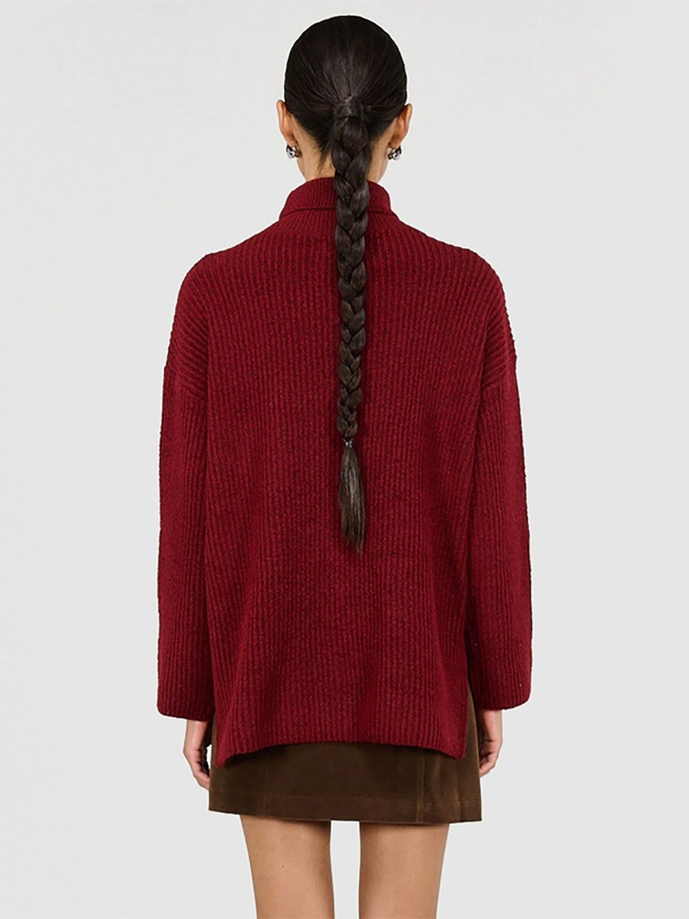 Sabine Roll Neck - WINE