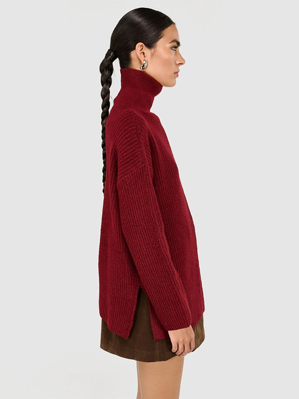 Sabine Roll Neck - WINE