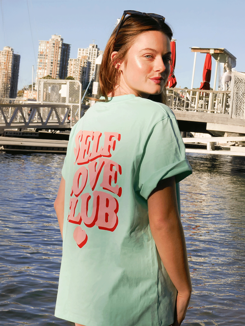 Self Love Club Tee - SOFT WASH MINT