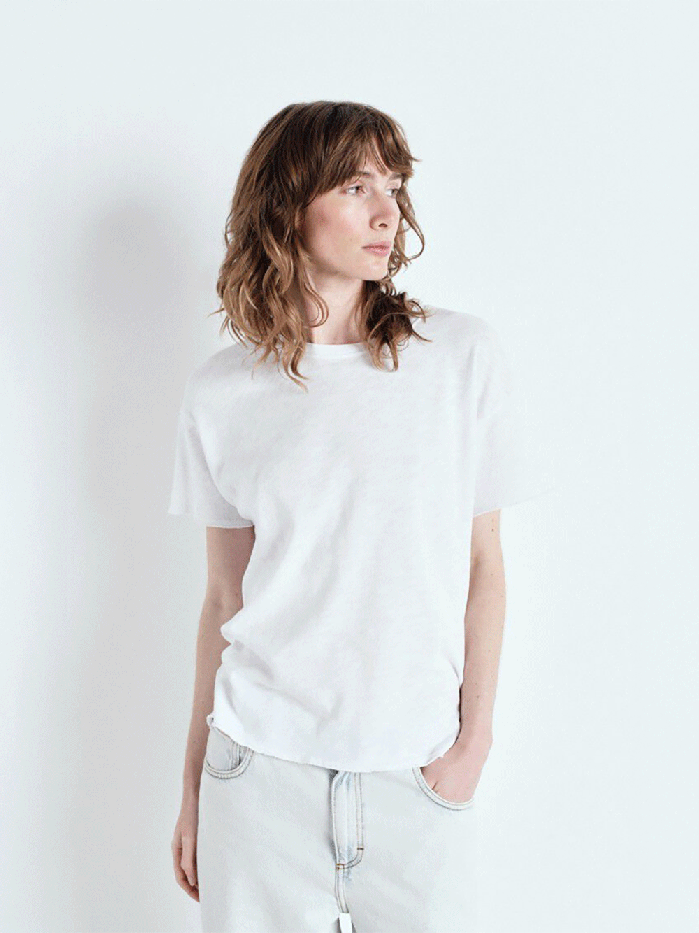 Sonoma Short Sleeve Round Neck T-Shirt - WHITE
