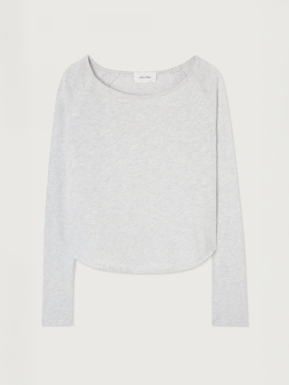 Sonoma Boat Neck Long Sleeve Top - ARCTIC MELANGE