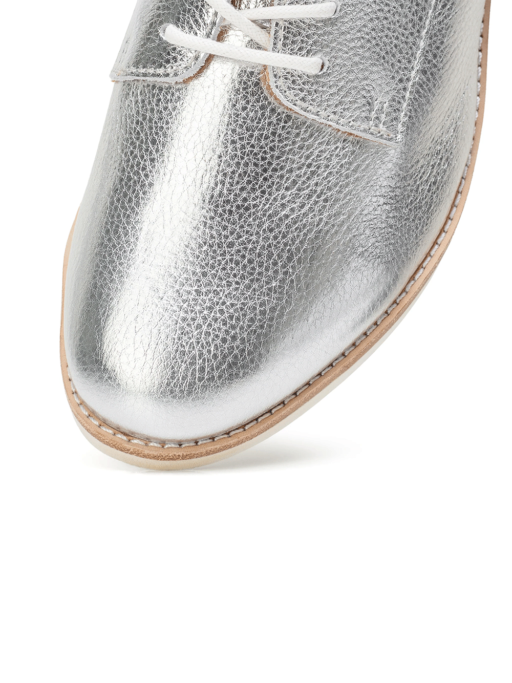 Derby Super Soft Leather Shoes - SILVER
