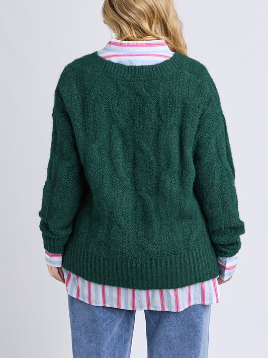 Tallulah Cable Knit - Green