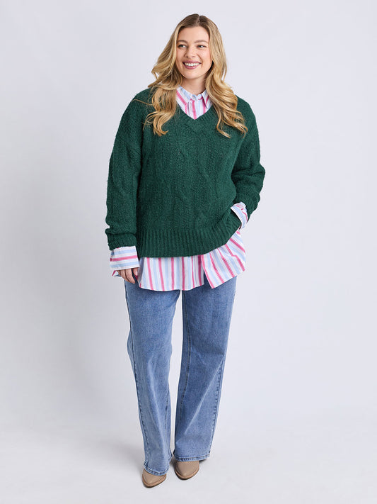 Tallulah Cable Knit - Green