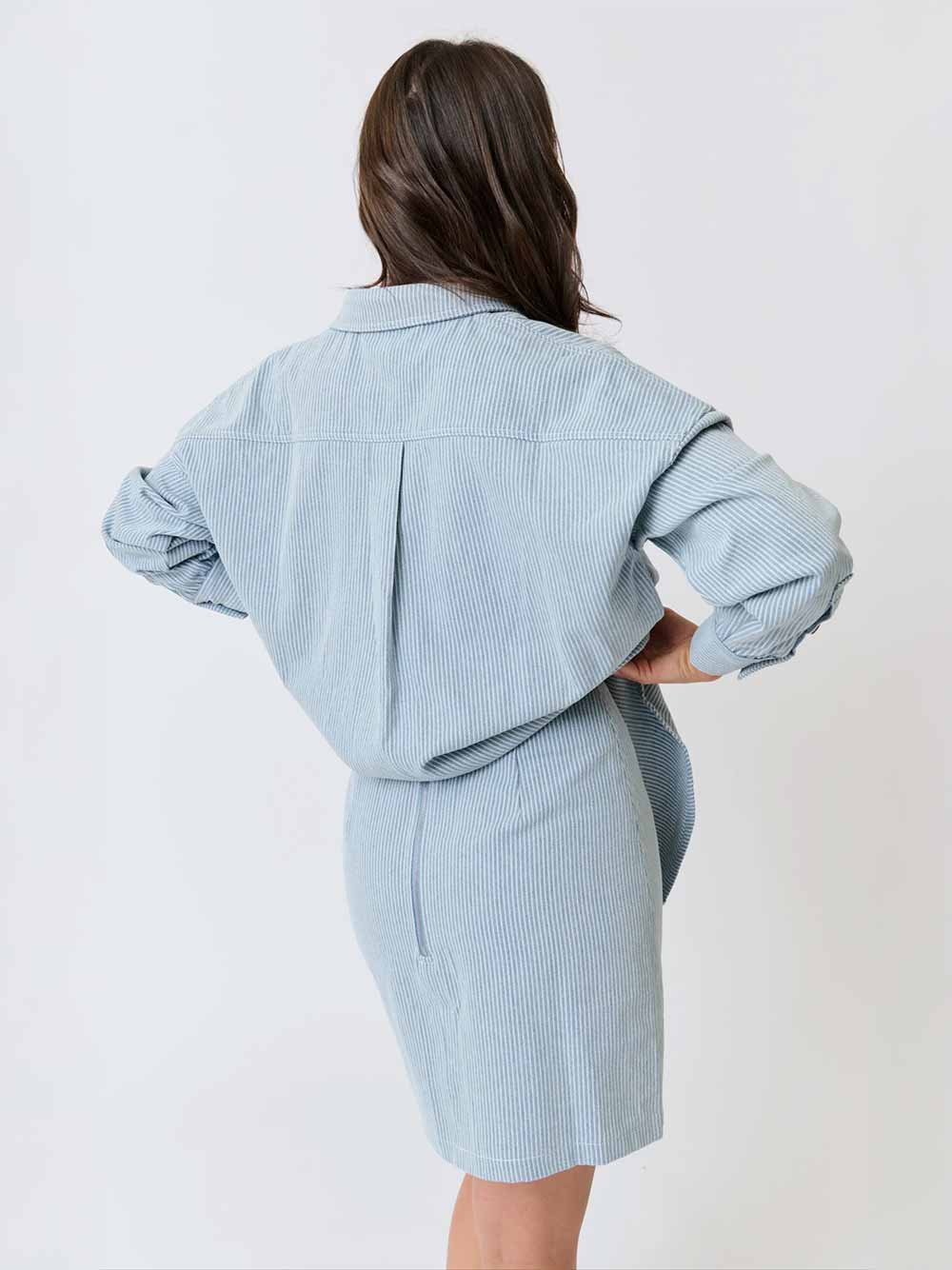 Tamika Shirt - STRIPE DENIM