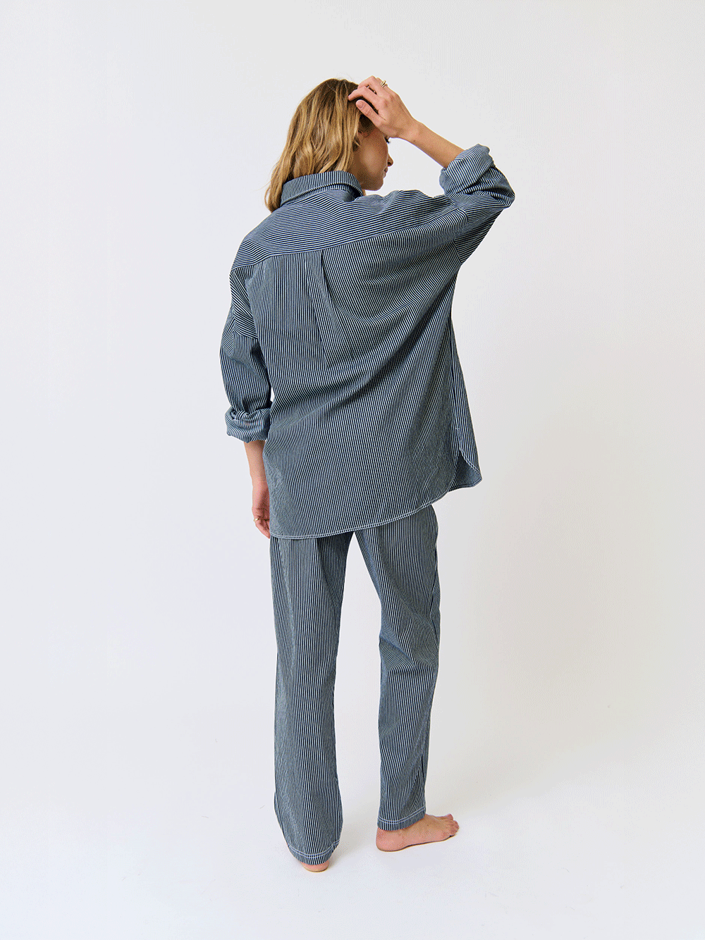 Tamika Shirt - STRIPE DENIM
