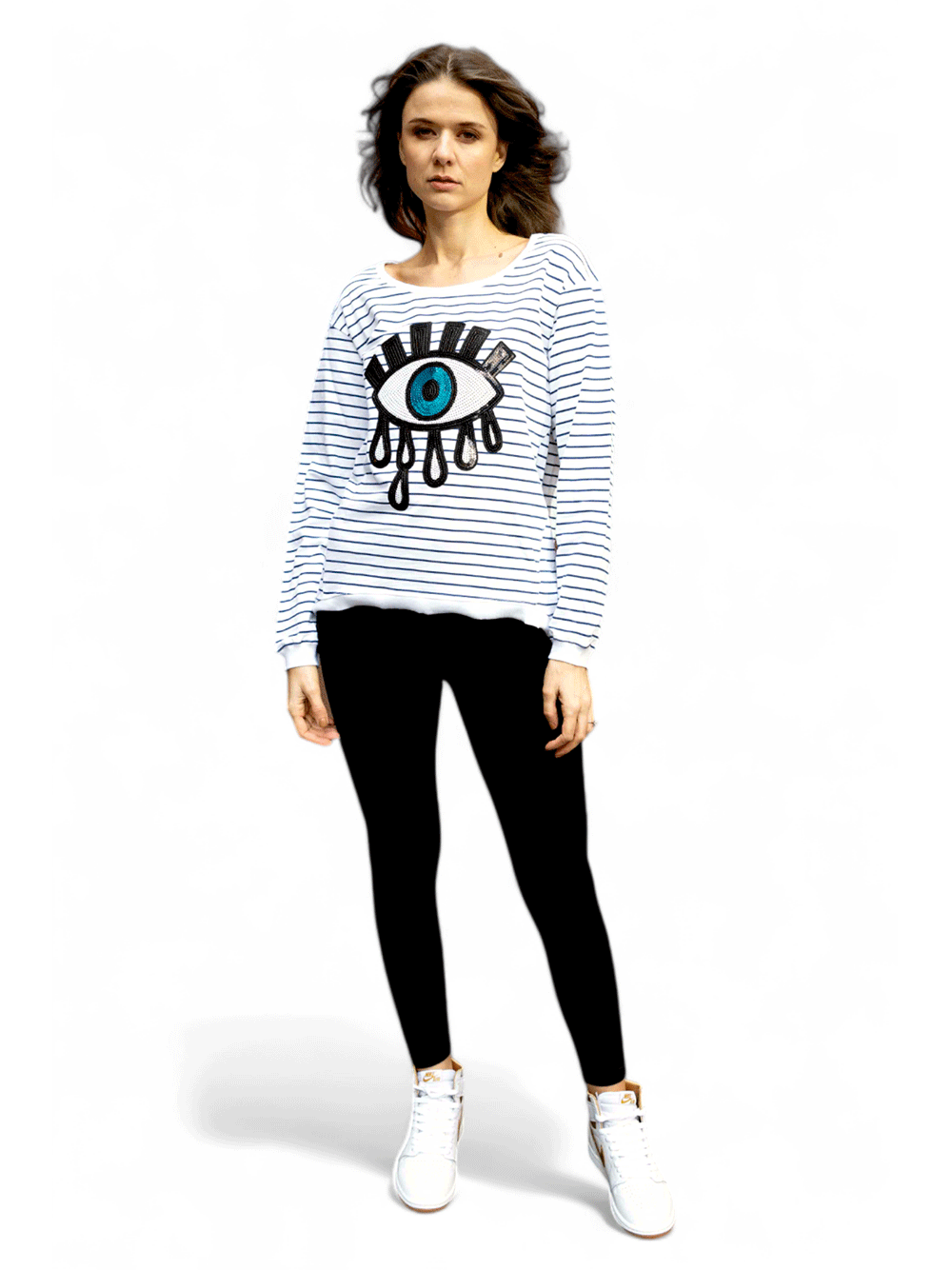 Taylor Sweater - NAVY STRIPE