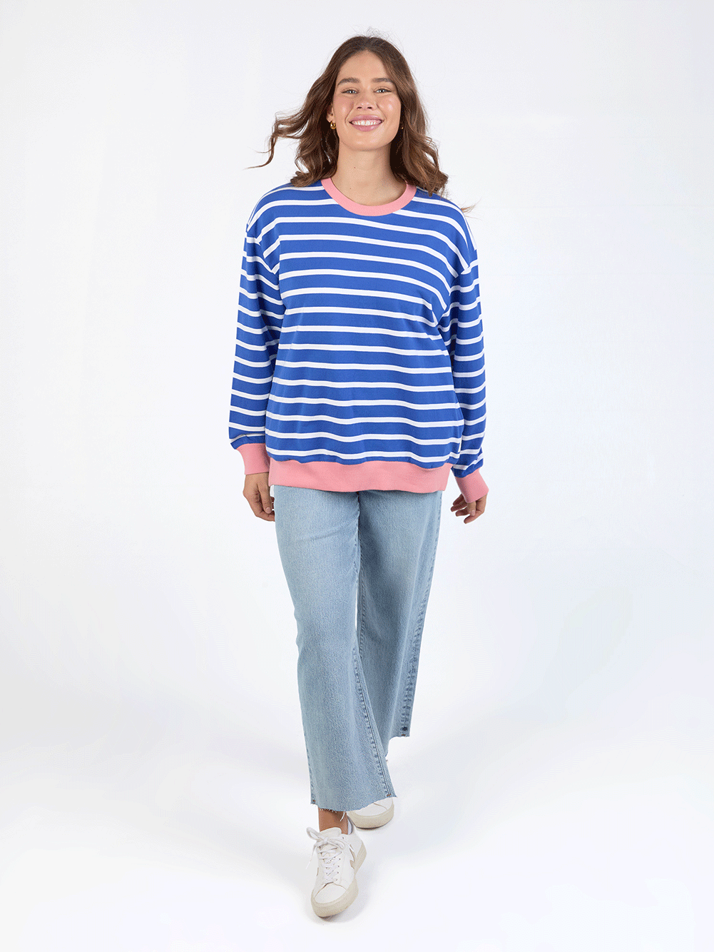 Tully Stripe Fleece Crew