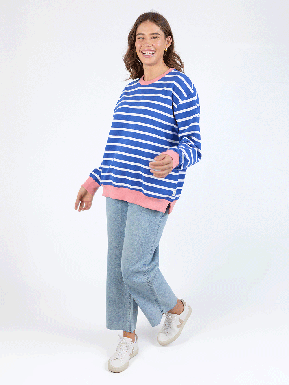 Tully Stripe Fleece Crew