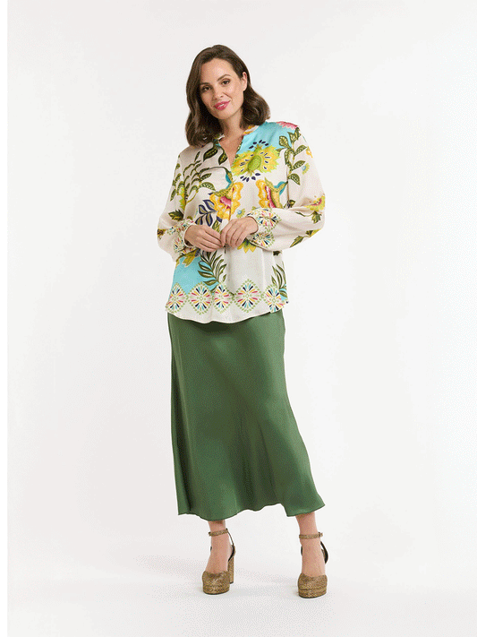 Viscose Shirt - LIGHT BLUE SABLE