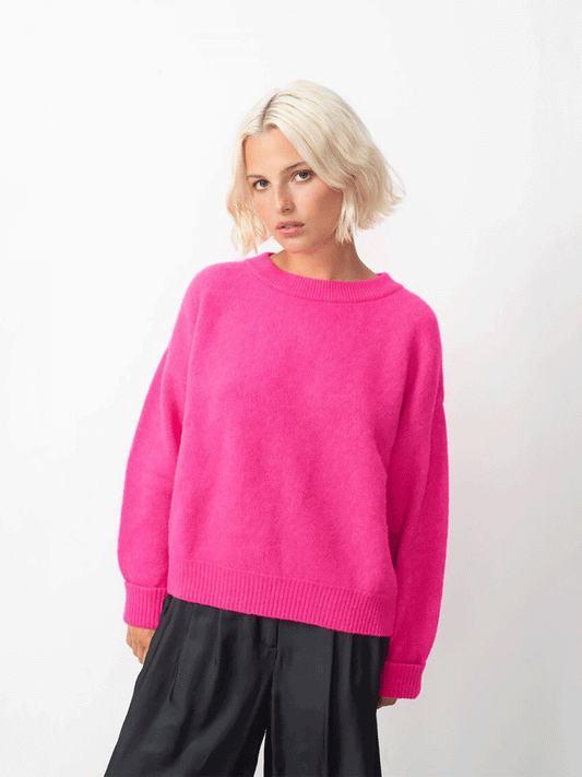 Vitow Sweater - FLURO PINK