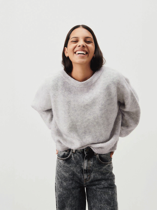 Vitow Sweater - LIGHT GREY MELANGE
