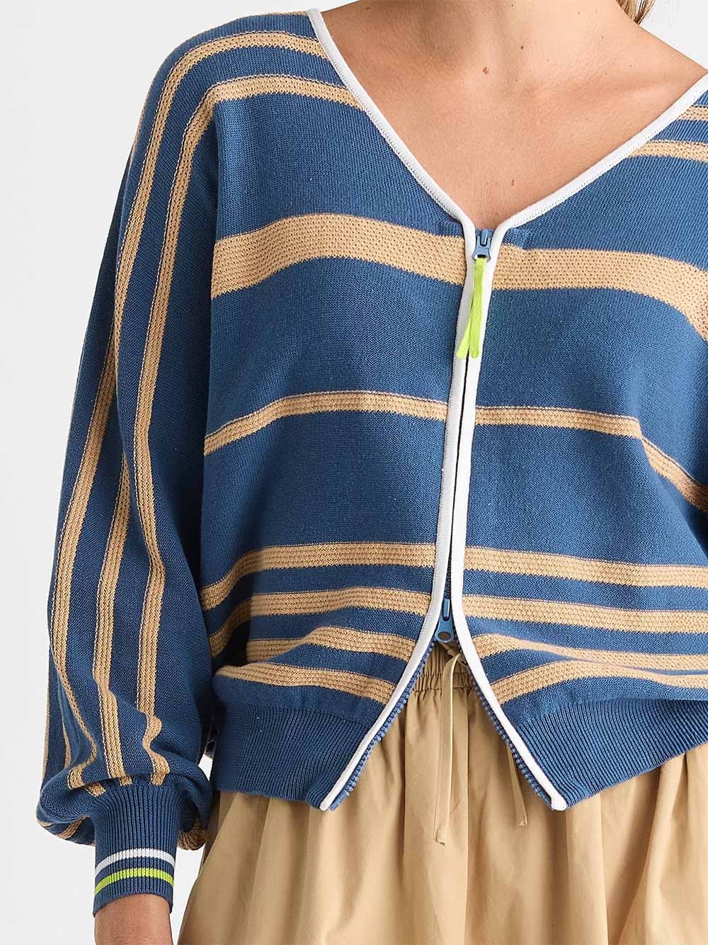 Statement Zip Cardigan - SEA