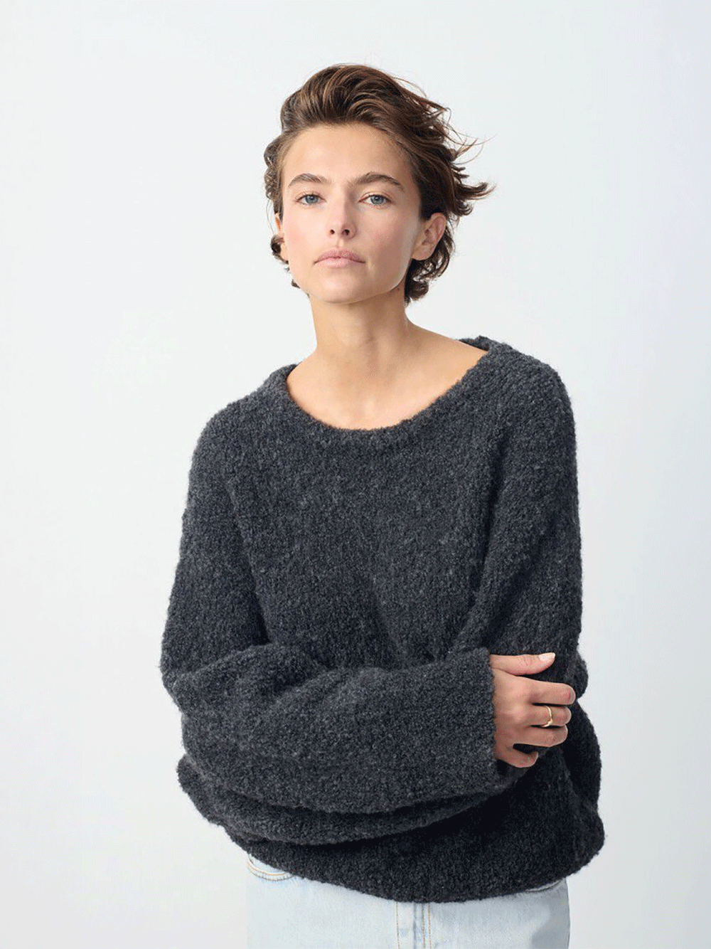 Zolly Sweater - CHARCOAL MELANGE