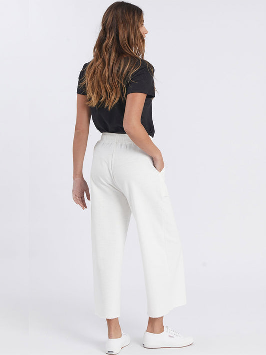 French Terry Track Pant - WHITE