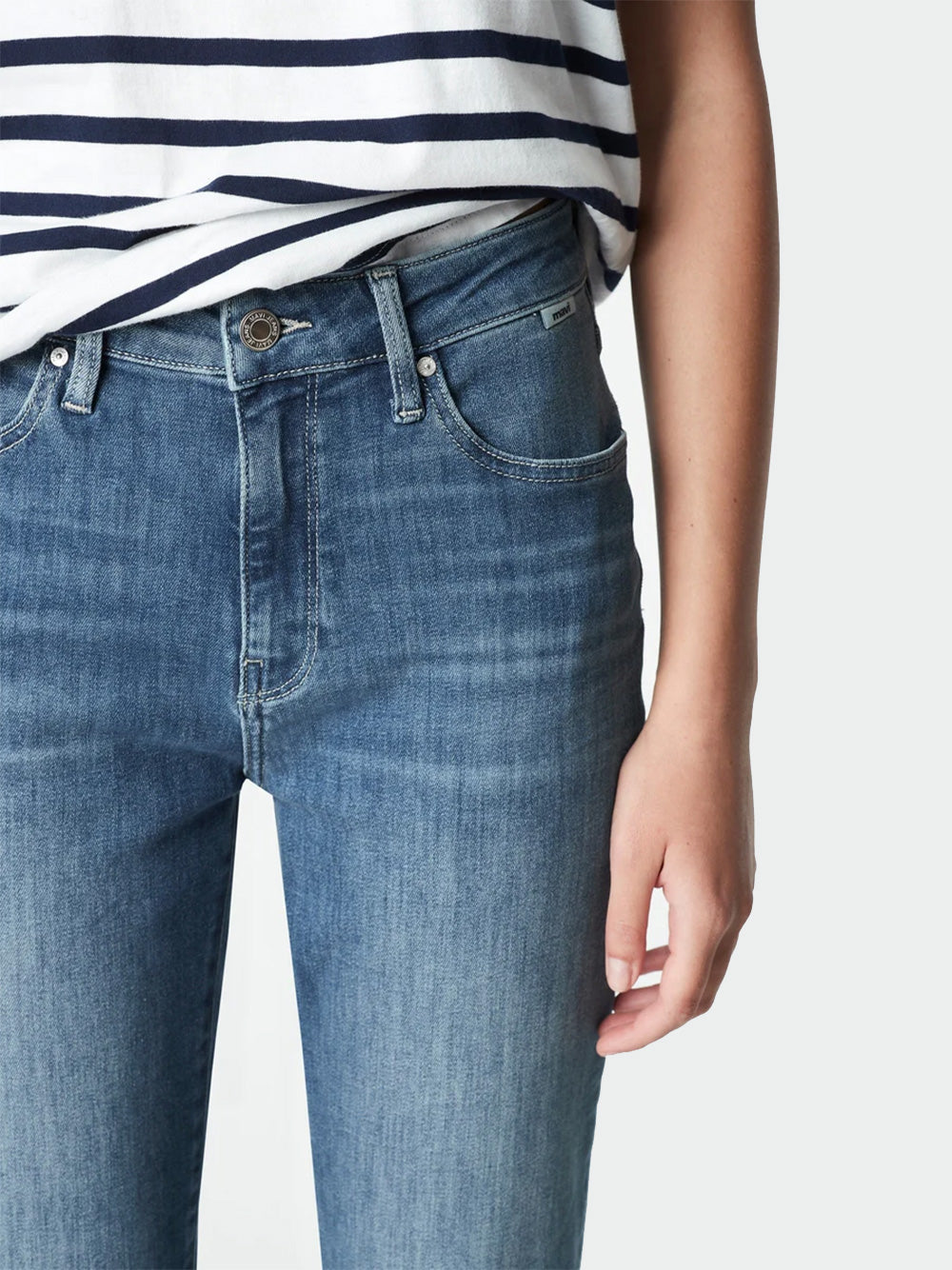 Kathleen Jeans - Light Brushed Feather Blue