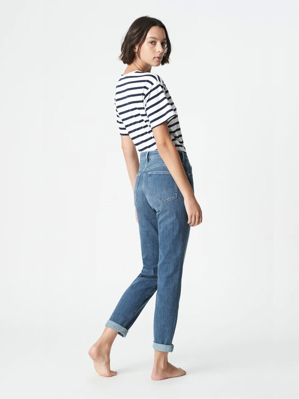 Kathleen Jeans - Light Brushed Feather Blue